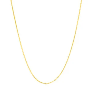 CORDÃO BANHADO A OURO 18K FIO CADEADO BATIDO - TAM.50 530308