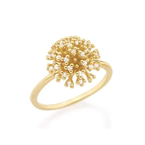 ANEL BANHADO A OURO 18K COM ZIRCÔNIAS TAM 18