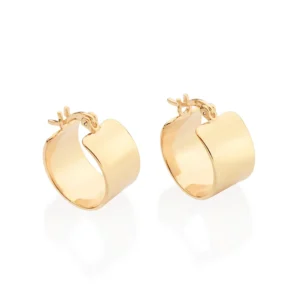 BRINCO ARGOLA LISA BANHADO A OURO 18K - TAM.ÚNICO 527246