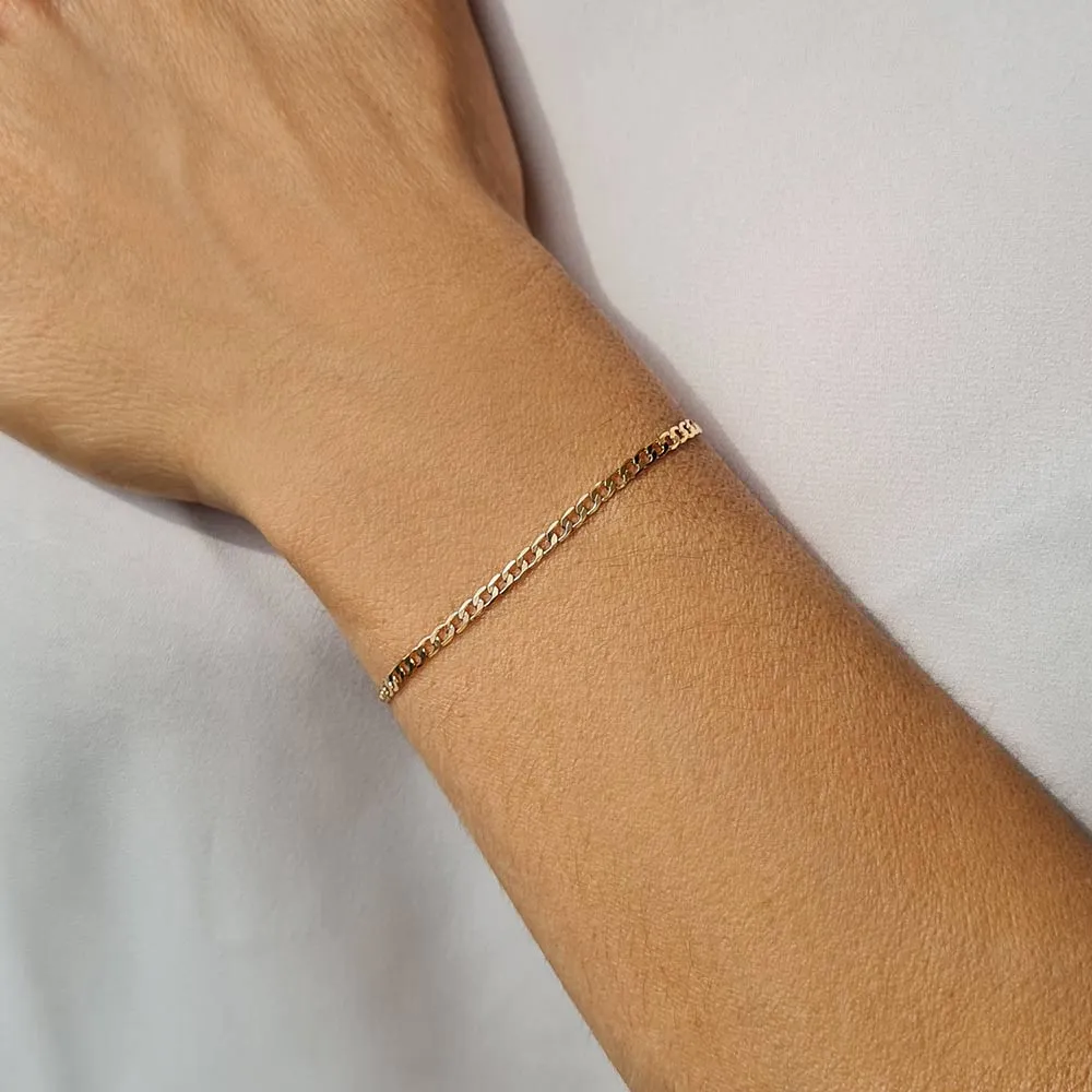 PULSEIRA BANHADA A OURO 18K INFANTIL - TAM.14 - Imagem 2