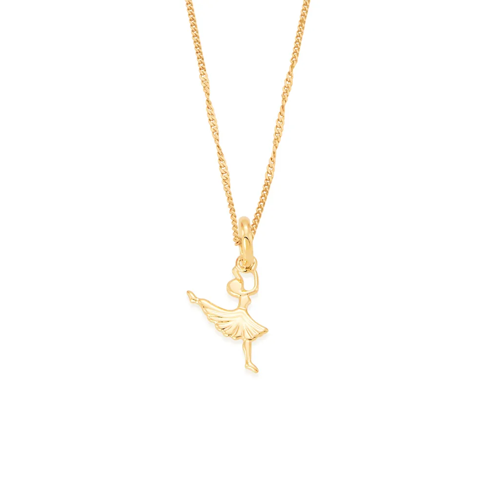 PINGENTE INFANTIL BANHADO A OURO 18K BAILARINA - TAM.ÚNICO 541558 - Imagem 2