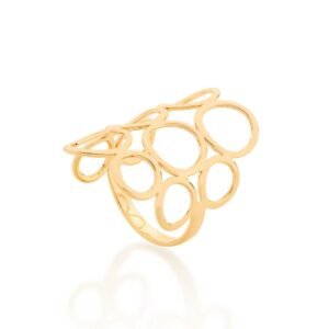 MAXI ANEL BANHADO A OURO 18K TAM 24 514048